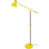 Lampadaires Tosel lampadaire liseuse articul&eacute; bois naturel et jaune Beige Unique. . Maison & D&eacute;co > Lampadaires.