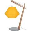 Lampes de bureau Tosel Lampe de chevet arqu&eacute; bois naturel et jaune Beige Unique. . Maison & D&eacute;co > Lampes de bureau.