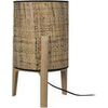 Lampes de bureau Tosel Lampe a poser cylindrique bois naturel et Jute Beige Unique. . Maison & D&eacute;co > Lampes de bureau.