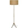 Lampadaires Tosel Lampadaire droit bois naturel et li&egrave;ge Beige Unique. . Maison & D&eacute;co > Lampadaires.