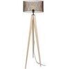 Lampadaires Tosel Lampadaire tr&eacute;pied bois naturel et marron Beige Unique. . Maison & D&eacute;co > Lampadaires.