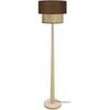 Lampadaires Tosel Lampadaire droit bois naturel et marron Beige Unique. . Maison & D&eacute;co > Lampadaires.