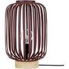 Lampes de bureau Tosel Lampe a poser cylindrique m&eacute;tal naturel et marron Beige Unique. . Maison & D&eacute;co > Lampes de bureau.