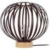 Lampes de bureau Tosel Lampe a poser globe m&eacute;tal naturel et marron Beige Unique. . Maison & D&eacute;co > Lampes de bureau.