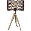 Lampes de bureau Tosel Lampe de chevet tr&eacute;pied bois naturel et marron Beige Unique. . Maison & D&eacute;co > Lampes de bureau.
