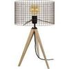 Lampes de bureau Tosel Lampe de chevet tr&eacute;pied bois naturel et marron Beige Unique. . Maison & D&eacute;co > Lampes de bureau.