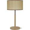 Lampes de bureau Tosel Lampe a poser colonne bois naturel et marron Beige Unique. . Maison & D&eacute;co > Lampes de bureau.