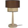 Lampes de bureau Tosel Lampe de chevet droit bois naturel et marron Beige Unique. . Maison & D&eacute;co > Lampes de bureau.