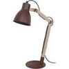 Lampes de bureau Tosel Lampe de bureau articul&eacute; bois naturel et marron Beige Unique. . Maison & D&eacute;co > Lampes de bureau.