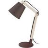 Lampes de bureau Tosel Lampe de bureau articul&eacute; bois naturel et marron Beige Unique. . Maison & D&eacute;co > Lampes de bureau.