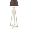 Lampadaires Tosel Lampadaire colonne bois naturel et marron Beige Unique. . Maison & D&eacute;co > Lampadaires.