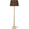 Lampadaires Tosel Lampadaire droit bois naturel et marron Beige Unique. . Maison & D&eacute;co > Lampadaires.