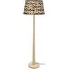 Lampadaires Tosel Lampadaire droit bois naturel et marron Beige Unique. . Maison & D&eacute;co > Lampadaires.