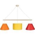 Lustres, suspensions et plafonniers Tosel Lustre poutre bois naturel et multicolore Beige Unique. . Maison & D&eacute;co > Lustres, suspensions et plafonniers.