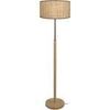 Lampadaires Tosel Lampadaire droit bois naturel et multicolore Beige Unique. . Maison & D&eacute;co > Lampadaires.