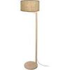 Lampadaires Tosel Lampadaire droit bois naturel et multicolore Beige Unique. . Maison & D&eacute;co > Lampadaires.