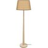 Lampadaires Tosel Lampadaire droit bois naturel et multicolore Beige Unique. . Maison & D&eacute;co > Lampadaires.