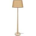 Lampadaires Tosel Lampadaire droit bois naturel et multicolore Beige Unique. . Maison & D&eacute;co > Lampadaires.