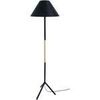 Lampadaires Tosel Lampadaire droit bois naturel et noir Beige Unique. . Maison & D&eacute;co > Lampadaires.