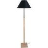 Lampadaires Tosel Lampadaire droit bois naturel et noir Beige Unique. . Maison & D&eacute;co > Lampadaires.