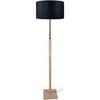 Lampadaires Tosel Lampadaire droit bois naturel et noir Beige Unique. . Maison & D&eacute;co > Lampadaires.