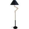 Lampadaires Tosel Lampadaire articul&eacute; bois naturel et noir Beige Unique. . Maison & D&eacute;co > Lampadaires.