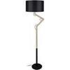Lampadaires Tosel Lampadaire articul&eacute; bois naturel et noir Beige Unique. . Maison & D&eacute;co > Lampadaires.