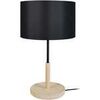 Lampes de bureau Tosel Lampe de chevet droit bois naturel et noir Beige Unique. . Maison & D&eacute;co > Lampes de bureau.