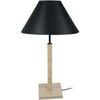Lampes de bureau Tosel Lampe a poser colonne bois naturel et noir Beige Unique. . Maison & D&eacute;co > Lampes de bureau.