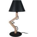 Lampes de bureau Tosel Lampe a poser articul&eacute; bois naturel et noir Beige Unique. . Maison & D&eacute;co > Lampes de bureau.