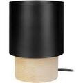 Lampes de bureau Tosel Lampe de chevet cylindrique m&eacute;tal naturel et noir Beige Unique. . Maison & D&eacute;co > Lampes de bureau.