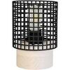Lampes de bureau Tosel Lampe de chevet cylindrique bois naturel et noir Beige Unique. . Maison & D&eacute;co > Lampes de bureau.