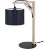 Lampes de bureau Tosel Lampe de chevet carr&eacute; bois naturel et noir Beige Unique. . Maison & D&eacute;co > Lampes de bureau.
