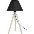 Lampes de bureau Tosel Lampe de chevet tr&eacute;pied bois naturel et noir Beige Unique. . Maison & D&eacute;co > Lampes de bureau. Grenoble