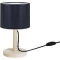 Lampes de bureau Tosel Lampe de chevet droit bois naturel et noir Beige Unique. . Maison & D&eacute;co > Lampes de bureau.