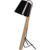 Lampes de bureau Tosel Lampe de bureau tr&eacute;pied bois naturel et noir Beige Unique. . Maison & D&eacute;co > Lampes de bureau.