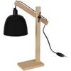 Lampes de bureau Tosel Lampe de bureau articul&eacute; bois naturel et noir Beige Unique. . Maison & D&eacute;co > Lampes de bureau.