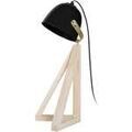 Luminaire sur Grenoble : Lampes de bureau Tosel Lampe de bureau d&ocirc;me bois naturel et noir Beige Unique. . Maison & D&eacute;co > Lampes de bureau.