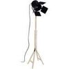 Lampadaires Tosel lampadaire liseuse articul&eacute; bois naturel et noir Beige Unique. . Maison & D&eacute;co > Lampadaires.