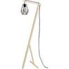 Lampadaires Tosel lampadaire liseuse articul&eacute; bois naturel et noir Beige Unique. . Maison & D&eacute;co > Lampadaires.
