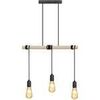 Lustres, suspensions et plafonniers Tosel Lustre bar bois naturel et noir Beige Unique. . Maison & D&eacute;co > Lustres, suspensions et plafonniers.