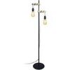 Lampadaires Tosel Lampadaire multi bras bois naturel et noir Beige Unique. . Maison & D&eacute;co > Lampadaires.