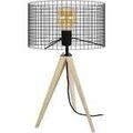 Luminaire sur Grenoble : Lampes de bureau Tosel Lampe de chevet tr&eacute;pied bois naturel et noir Beige Unique. . Maison & D&eacute;co > Lampes de bureau.