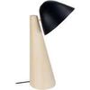 Lampes de bureau Tosel Lampe de bureau conique bois naturel et noir Beige Unique. . Maison & D&eacute;co > Lampes de bureau.