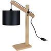 Lampes de bureau Tosel Lampe de bureau articul&eacute; bois naturel et noir Beige Unique. . Maison & D&eacute;co > Lampes de bureau.