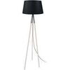 Lampadaires Tosel Lampadaire tr&eacute;pied bois naturel et noir Beige Unique. . Maison & D&eacute;co > Lampadaires.