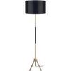 Lampadaires Tosel Lampadaire droit bois naturel et noir Beige Unique. . Maison & D&eacute;co > Lampadaires.