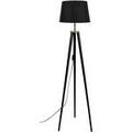 Luminaire sur Grenoble : Lampadaires Tosel Lampadaire tr&eacute;pied bois naturel et noir Beige Unique. . Maison & D&eacute;co > Lampadaires.