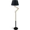 Lampadaires Tosel Lampadaire articul&eacute; bois naturel et noir Beige Unique. . Maison & D&eacute;co > Lampadaires.