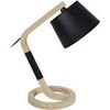 Lampes de bureau Tosel Lampe de chevet arqu&eacute; bois naturel et noir Beige Unique. . Maison & D&eacute;co > Lampes de bureau.